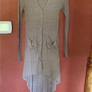 FP Beach Taupe Cardigan Dress